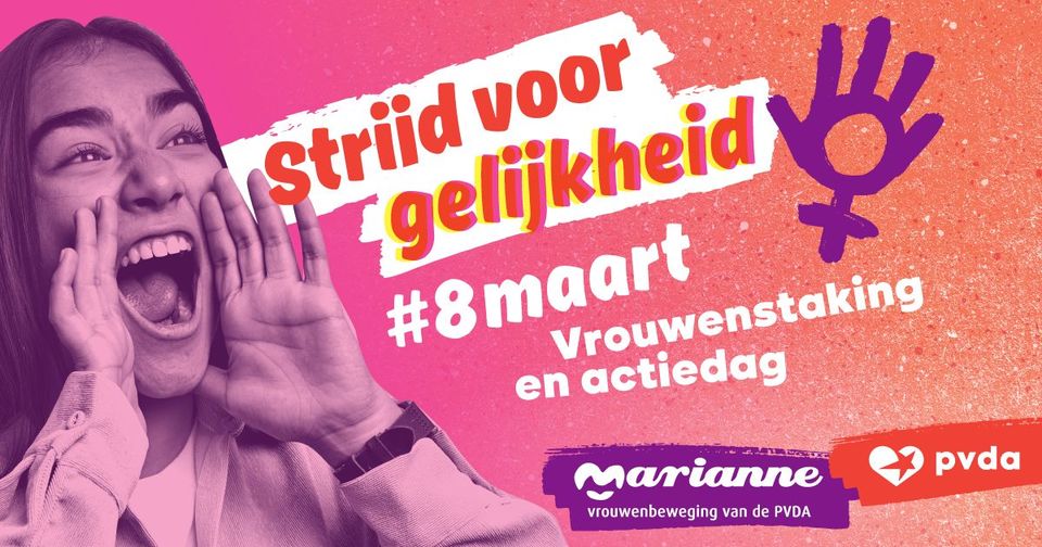 Actiemoment 8 maart Aalst - Dag van de vrouwenstrijd